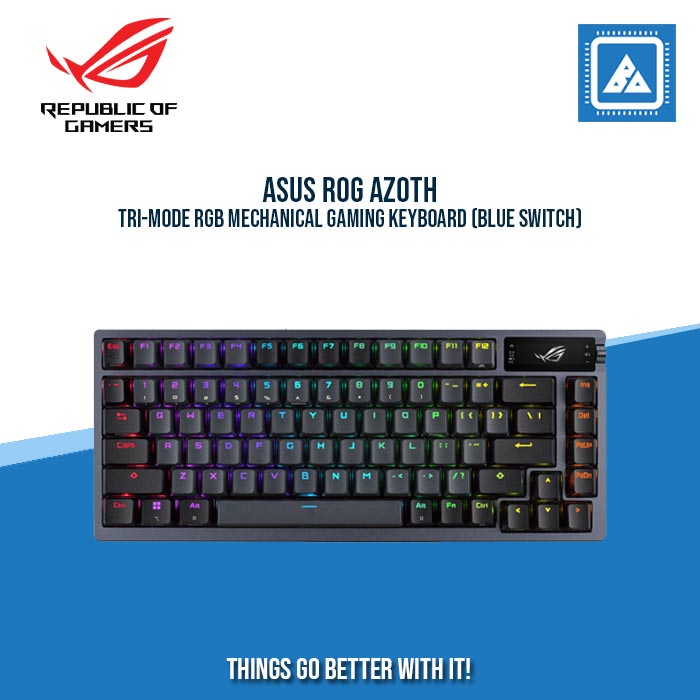 ASUS ROG AZOTH TRI-MODE RGB MECHANICAL GAMING KEYBOARD ASUS ROG AZOTH TRI-MODE RGB MECHANICAL GAMING KEYBOARD
